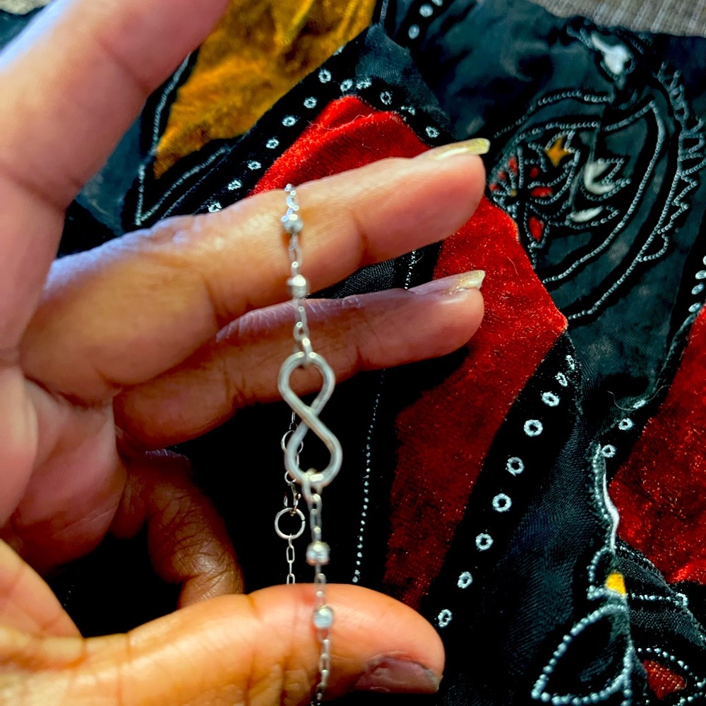 infinity silver bracelet